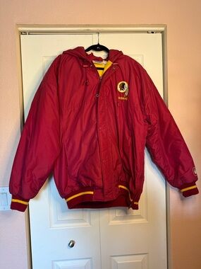 Vintage Starter Washington Redskins hooded puffer size L